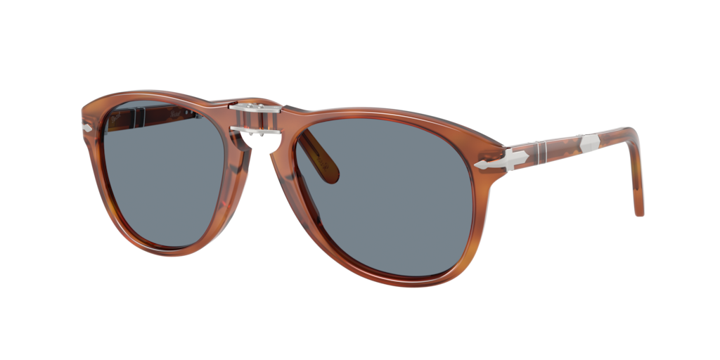 PO0714SM Steve McQueen Persol Terra Di Siena/Light Blue L