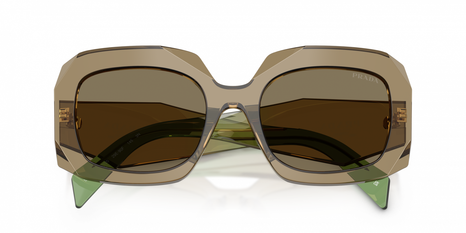 PR B23S Prada Light Brown Green/Light Brown M