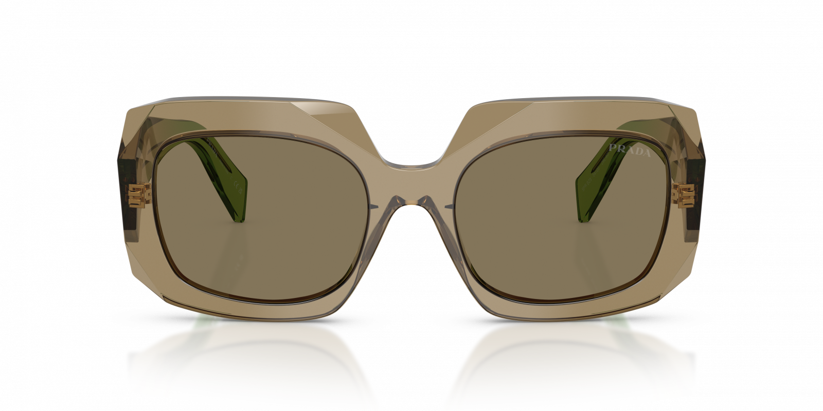 PR B23S Prada Light Brown Green/Light Brown M
