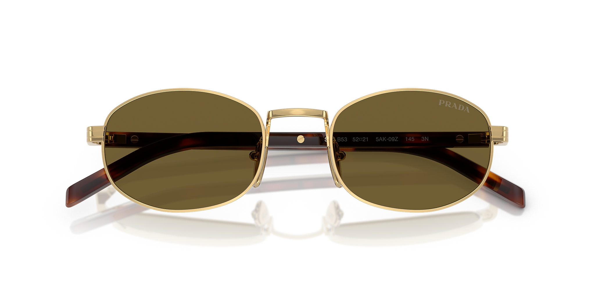 PR B53S Prada Gold/Dark Brown S