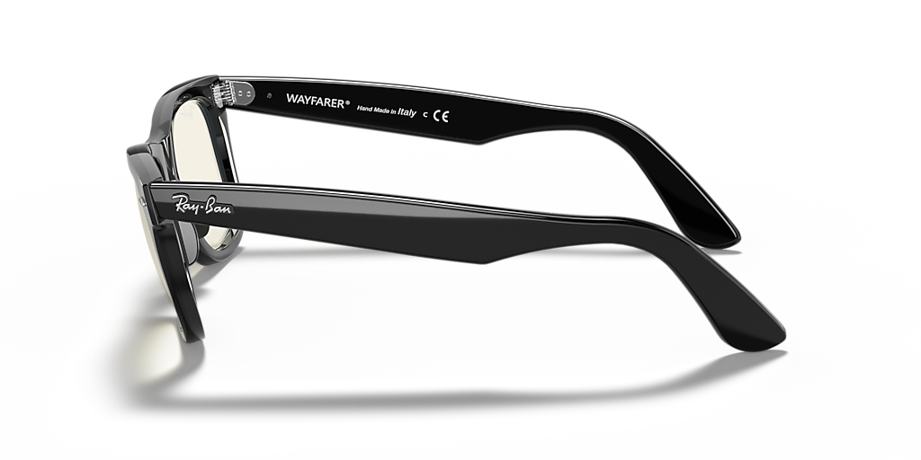 RB2140 Wayfarer Clear Evolve Ray-Ban Black/Grey L