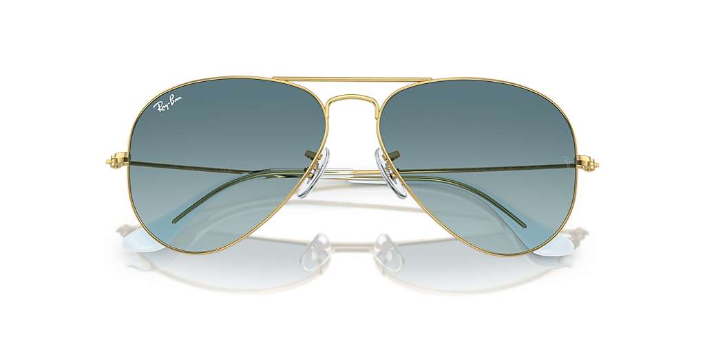 RB3025 Aviator Gradient Ray-Ban Gold/Blue XL