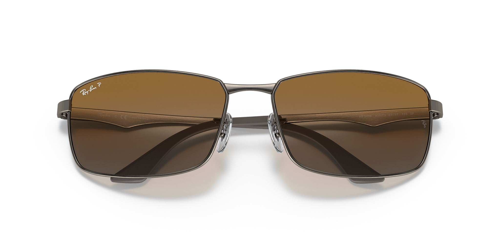 RB3498 Ray-Ban Gunmetal/Brown XXL