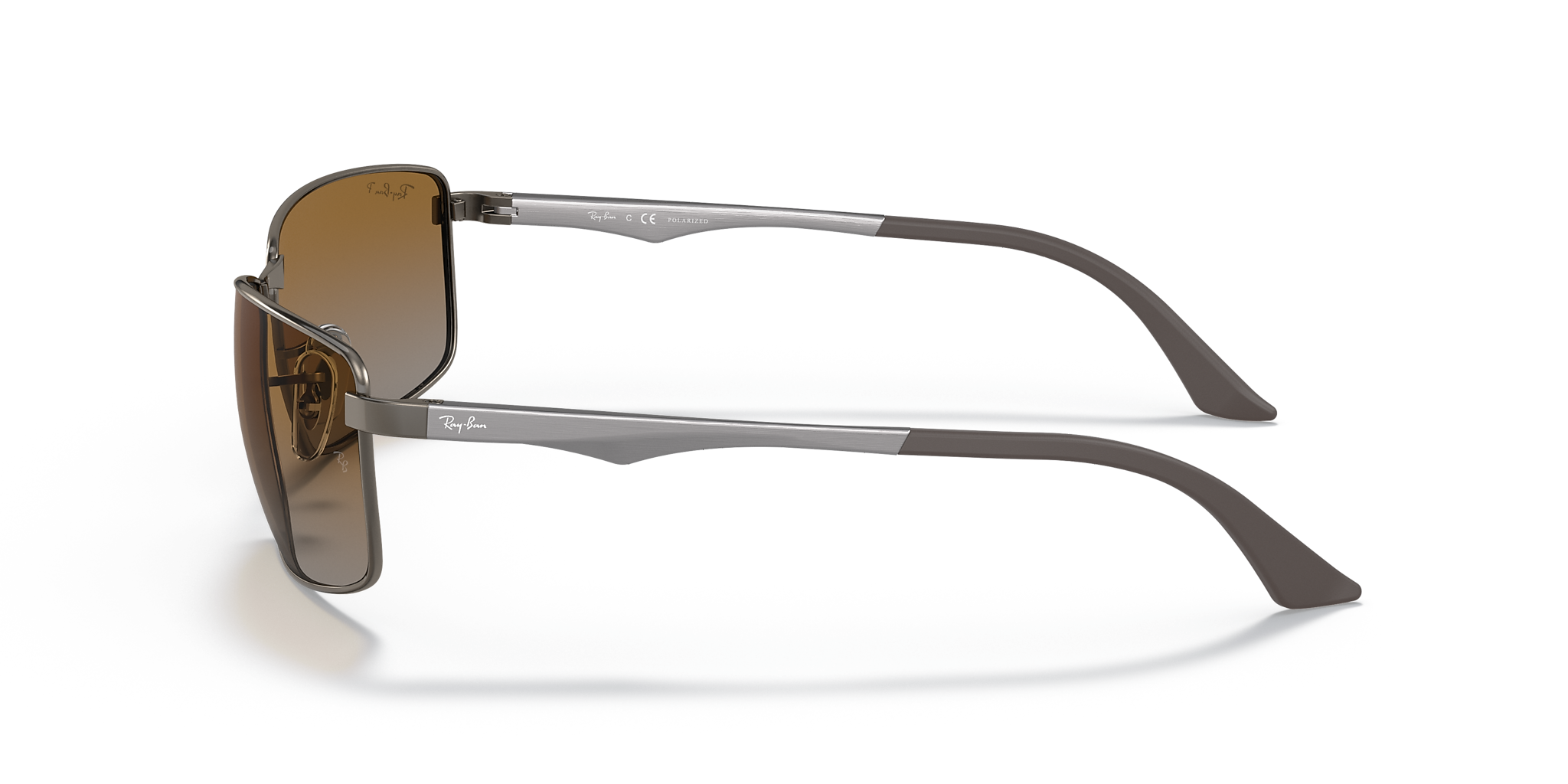 RB3498 Ray-Ban Gunmetal/Brown XXL