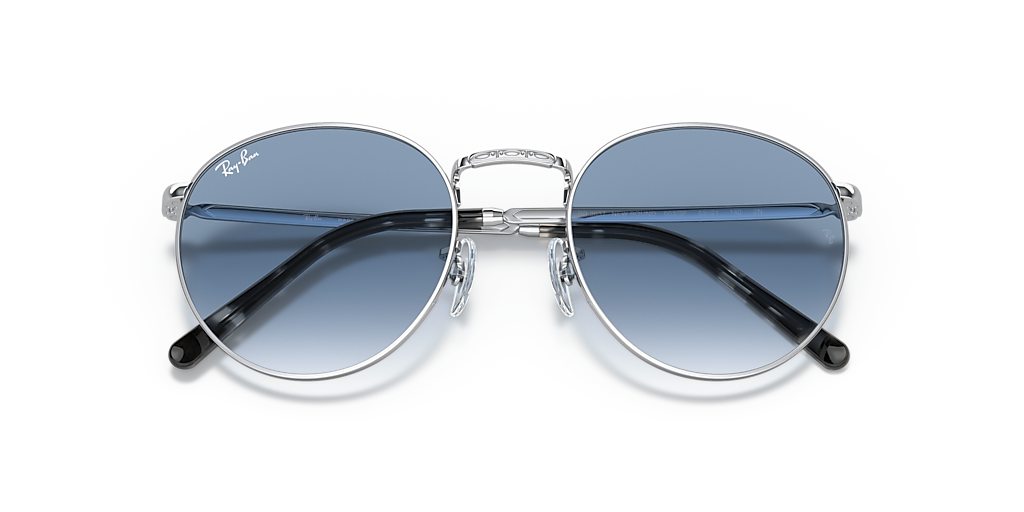 RB3637 New Round Ray-Ban Silver/Blue XS