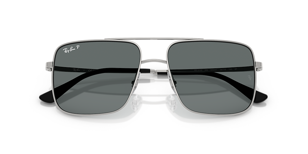 RB3758 Silver/Dark Grey Polar/Polarized L