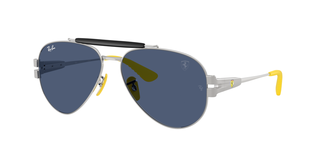 RB3762M Ray-Ban Silver/Dark Blue XL
