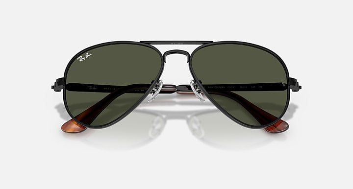 RB3925 Ray-Ban Polish Black/Green XL