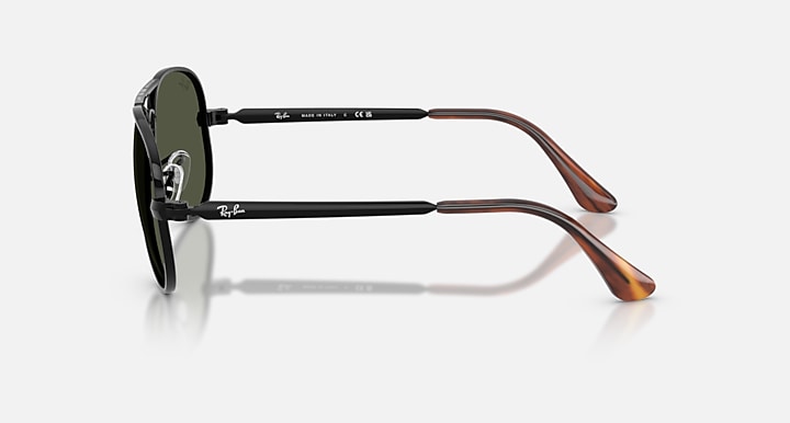 RB3925 Ray-Ban Polish Black/Green XL