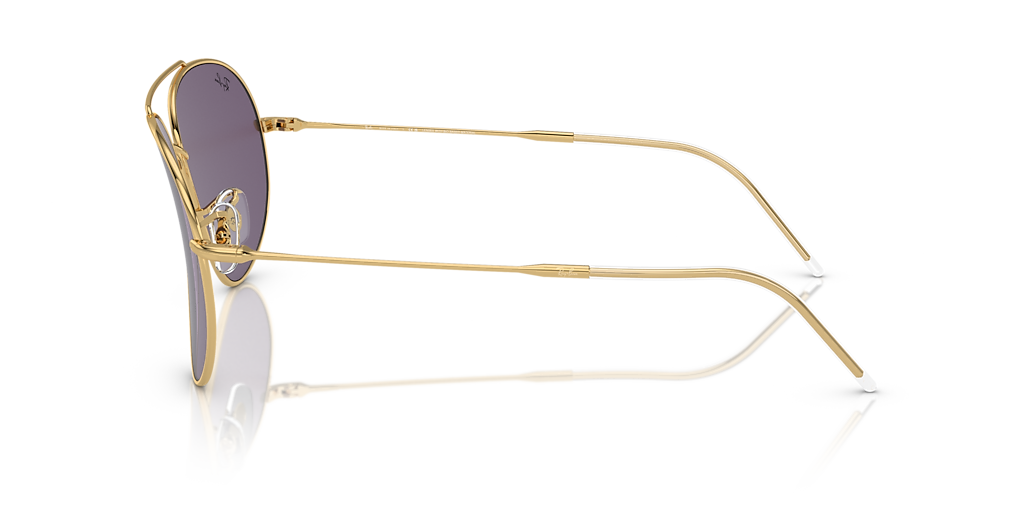 RBR0101S Aviator Reverse Ray-Ban Gold/Violet XXL