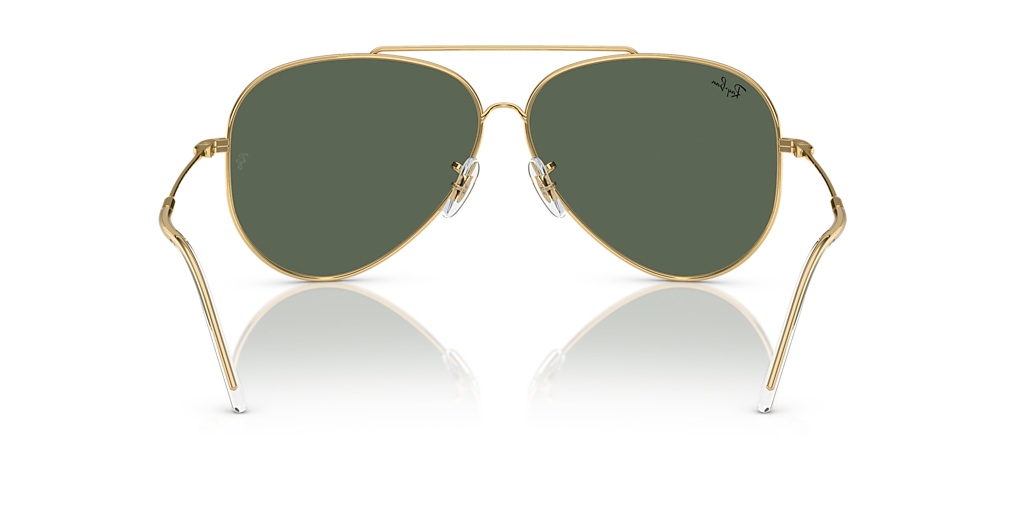 RBR0101S Aviator Reverse Ray-Ban Gold/Green XXL
