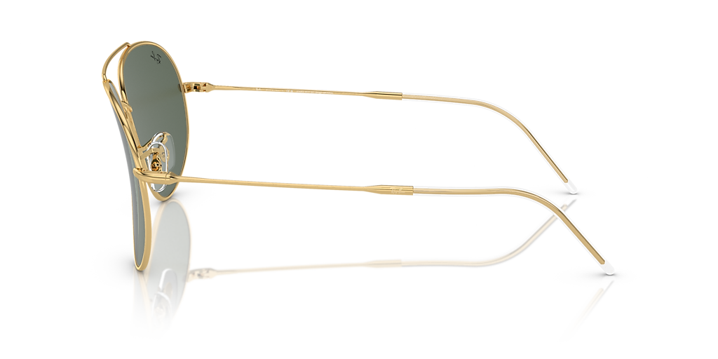 RBR0101S Aviator Reverse Ray-Ban Gold/Green XXL