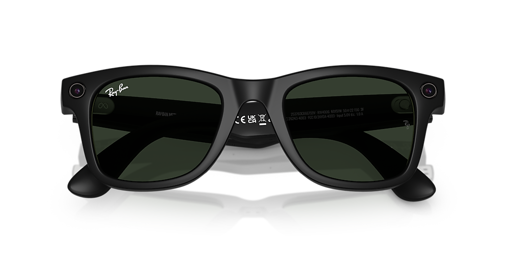 Ray-Ban | Meta RW4008 Wayfarer Black/Grey L