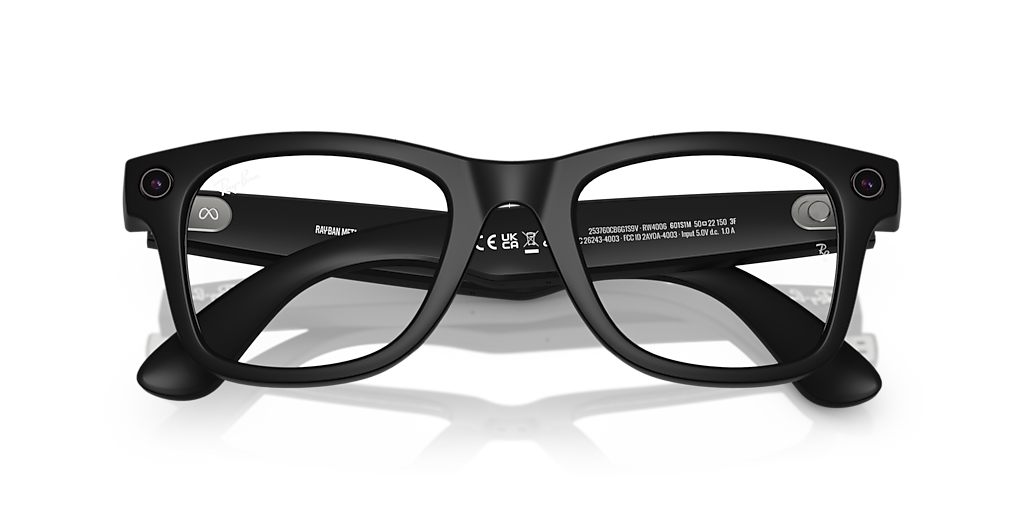 Ray-Ban | Meta RW4008 Wayfarer Black/Grey L