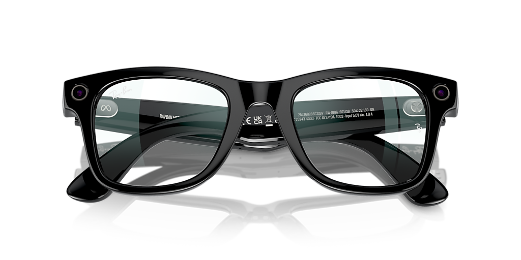 Ray-Ban | Meta RW4006 Wayfarer Black/Clear M