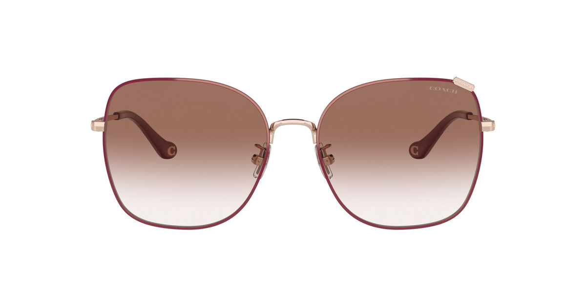 C7997 Coach Shiny Rose Gold/Burgundy Front/Burgundy Gradient XL
