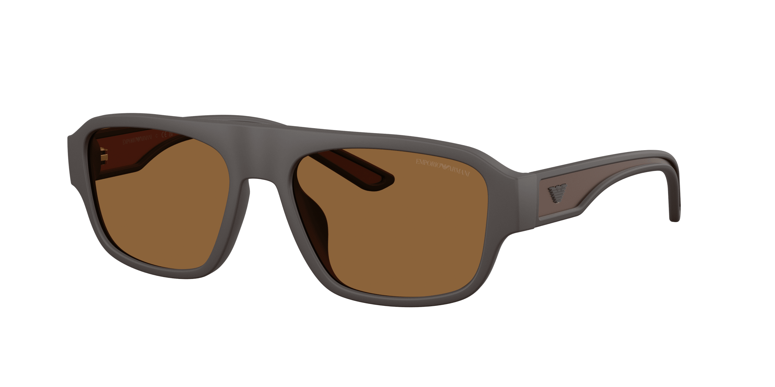 EA4266U Emporio Armani Rubberised Matt Brown|Rubberized Matte Brown/Brown L