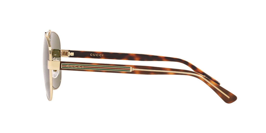 GG 0528S Gucci Gold Green XL