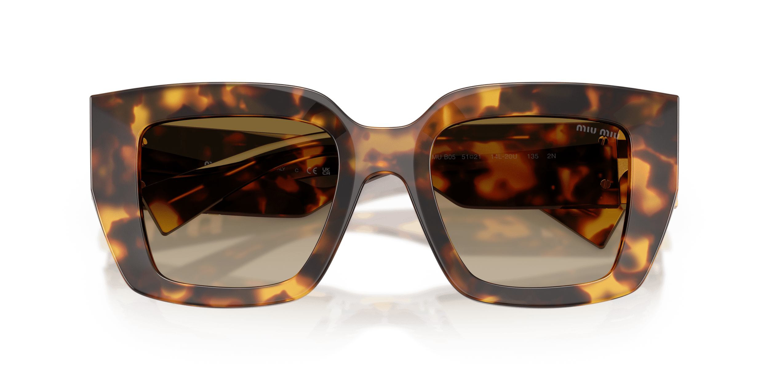 MU B05S MIU MIU Tortoise/Brown XL