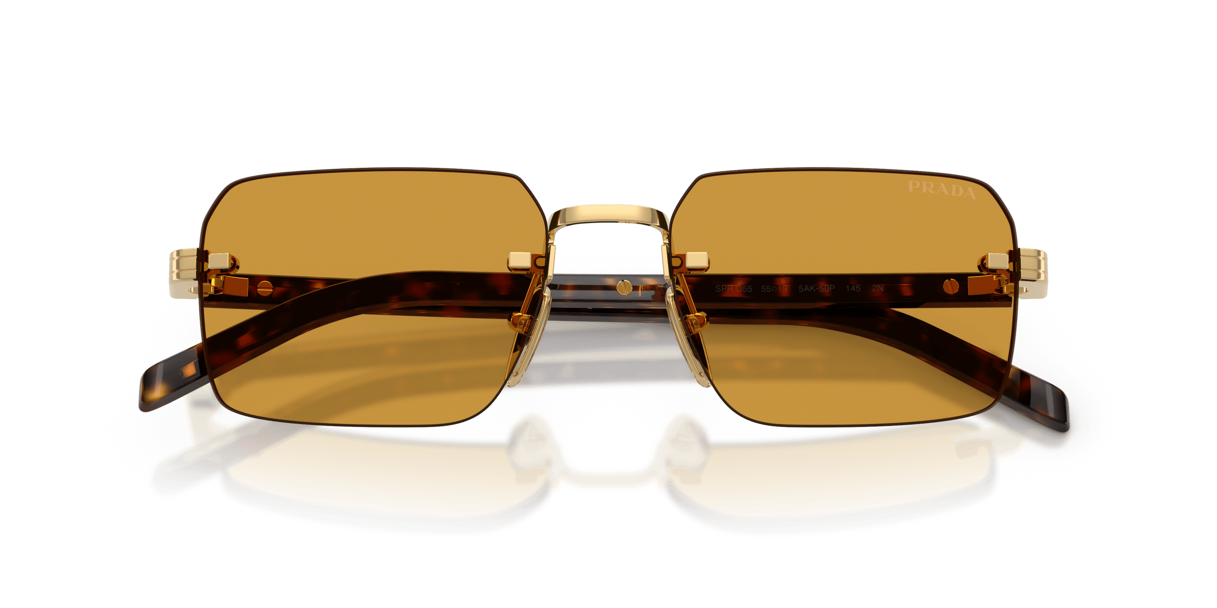 PR D55S PRADA Gold/Brown S