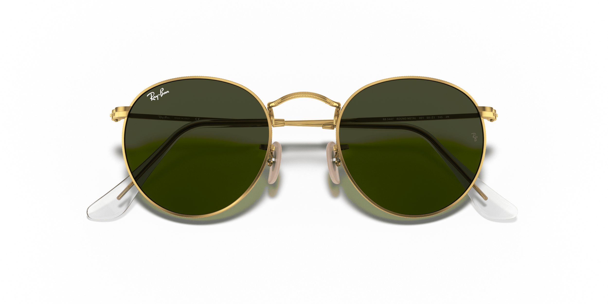 Round RAY-BAN Gold/Green L