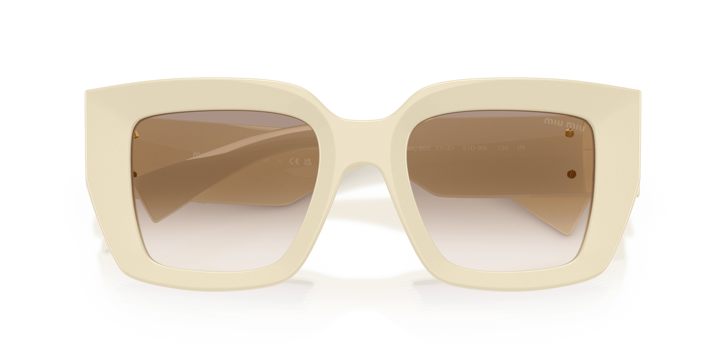 MU B05S MIU MIU White/Brown XL