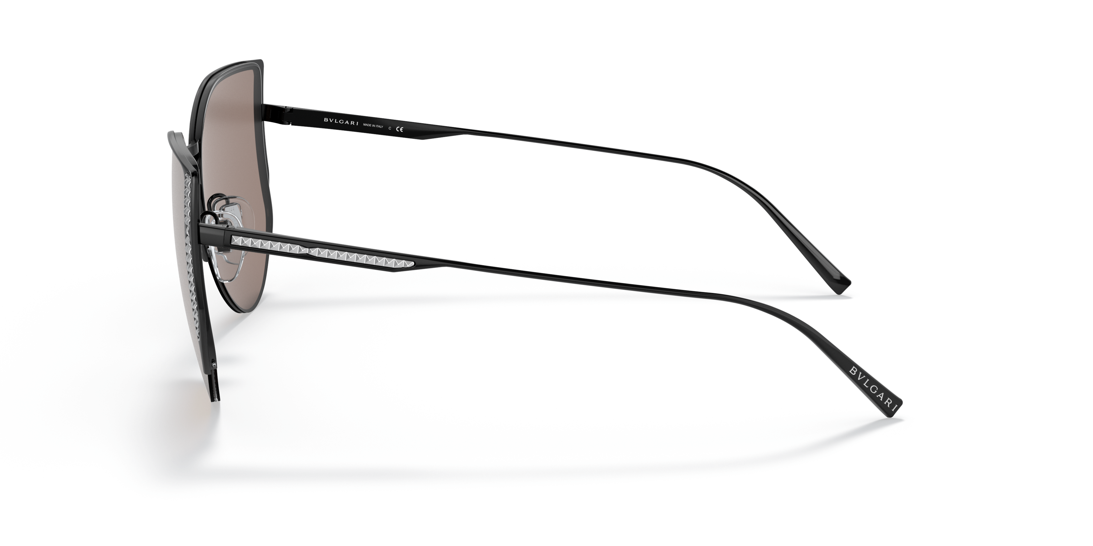 BV6170 Black/Clear Mirror Real White Gold