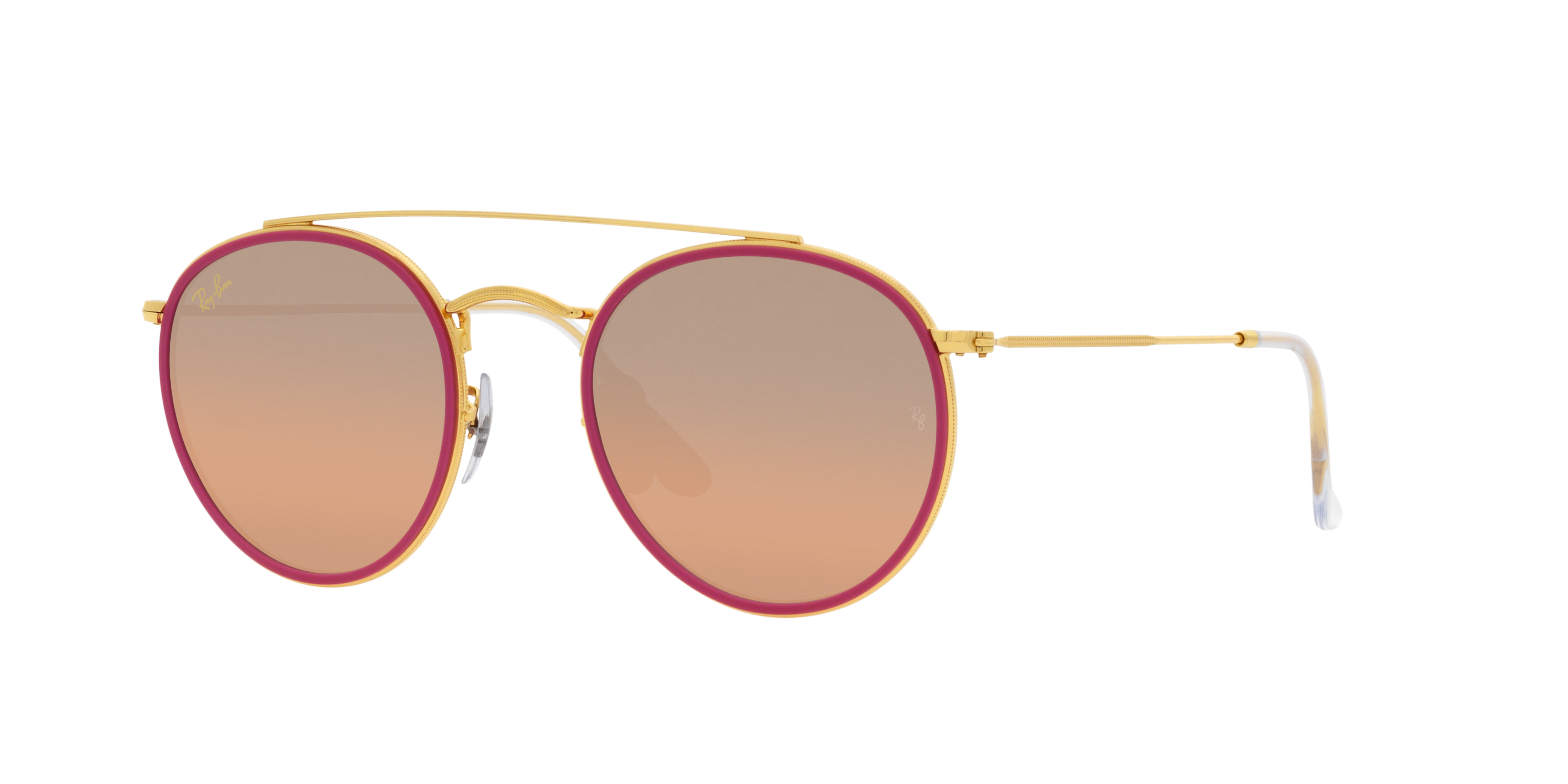 RB3647N Gold/Pink Mirror Gradient Grey