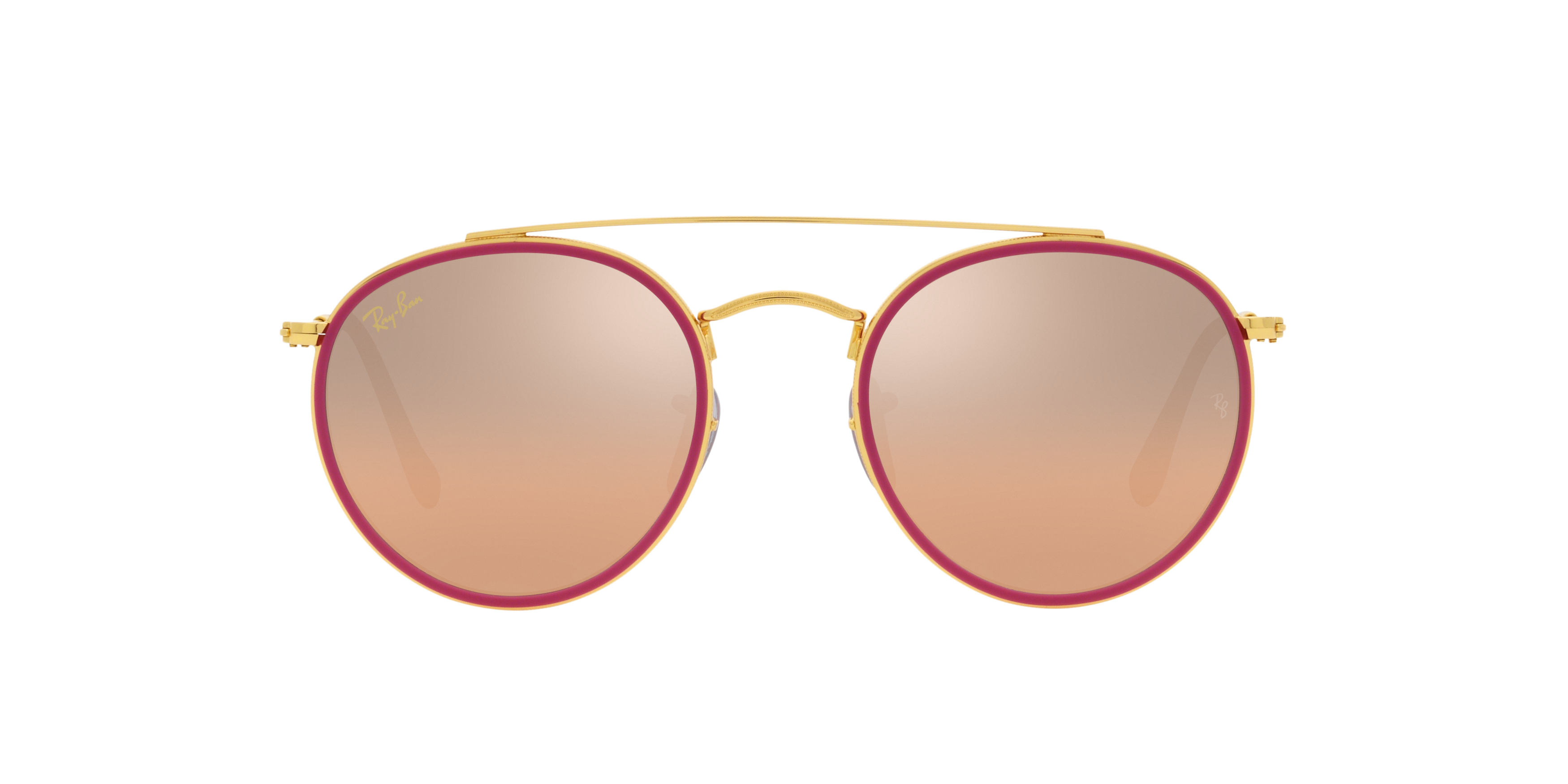 RB3647N Gold/Pink Mirror Gradient Grey