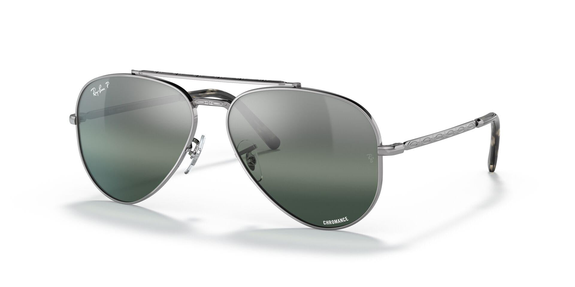 RB3625 Silver/Clear/Blue/Polarized L