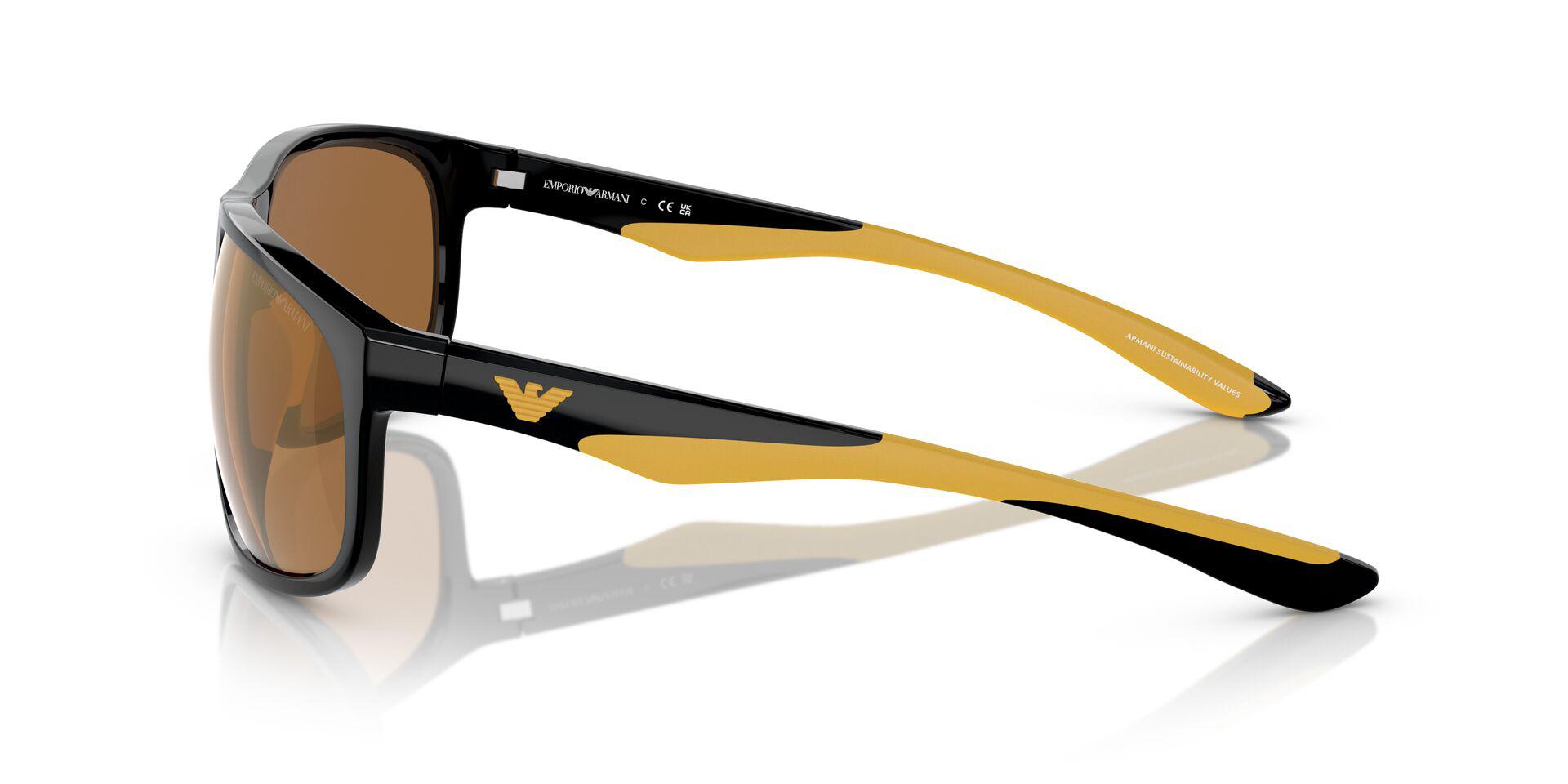 EA4199U Black/Brown Mirror Gold XXL