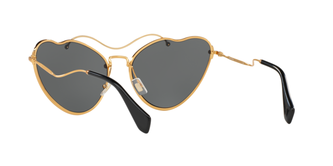 7OE1A1 Miu Miu Gold/Grey