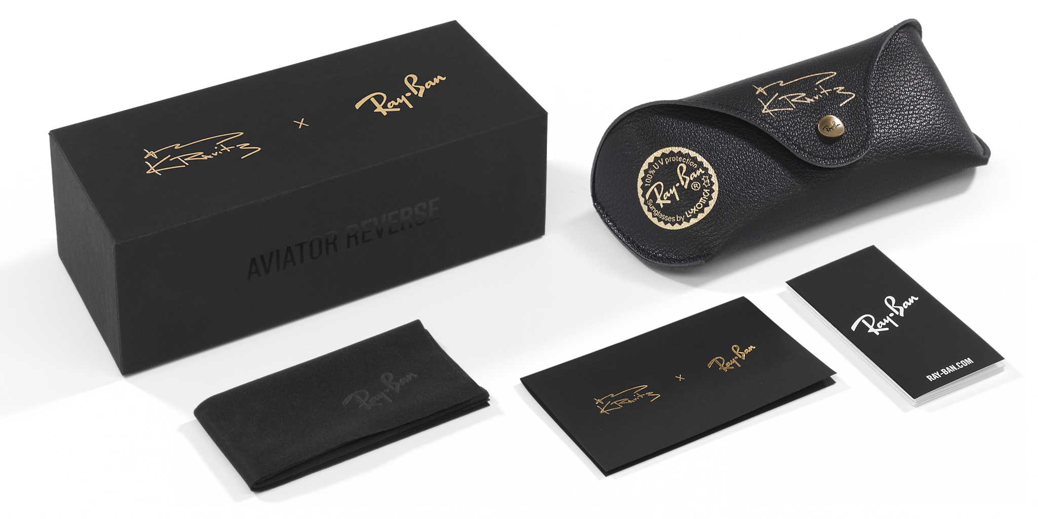 RBR0101S Lenny Kravitz X Aviator Reverse Ray-Ban Black/Grey XXL