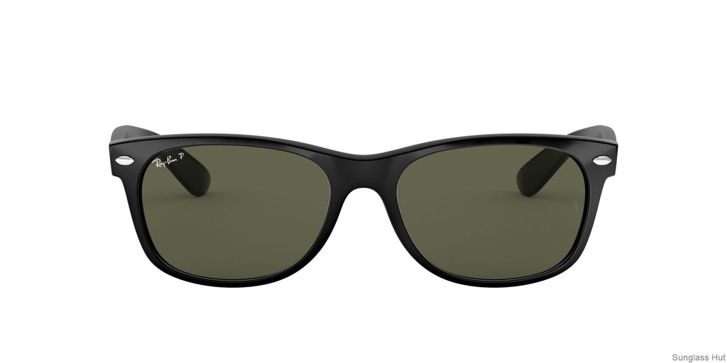 RB2132 New Wayfarer Classic Black/Green/Polarized M