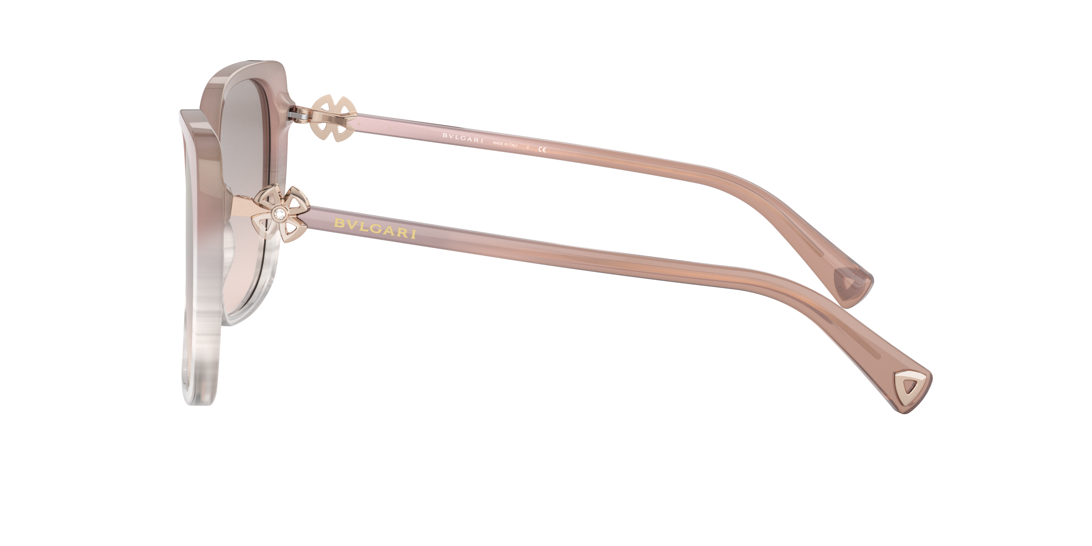 BV8225B Pink/Brown Mirror Gradient Gold L