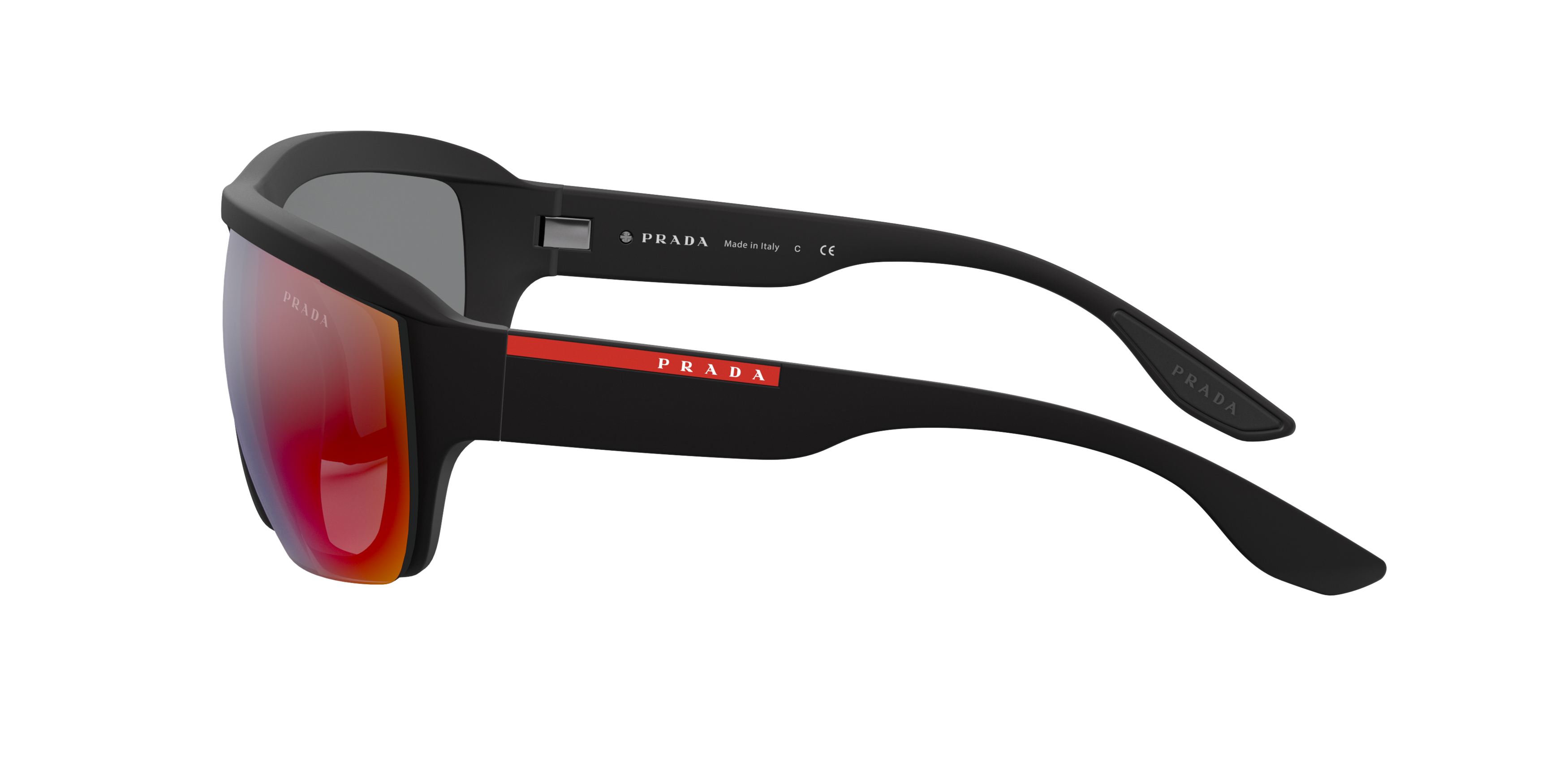 PS 09VS Black/Dark Grey Mirror Blue/Red
